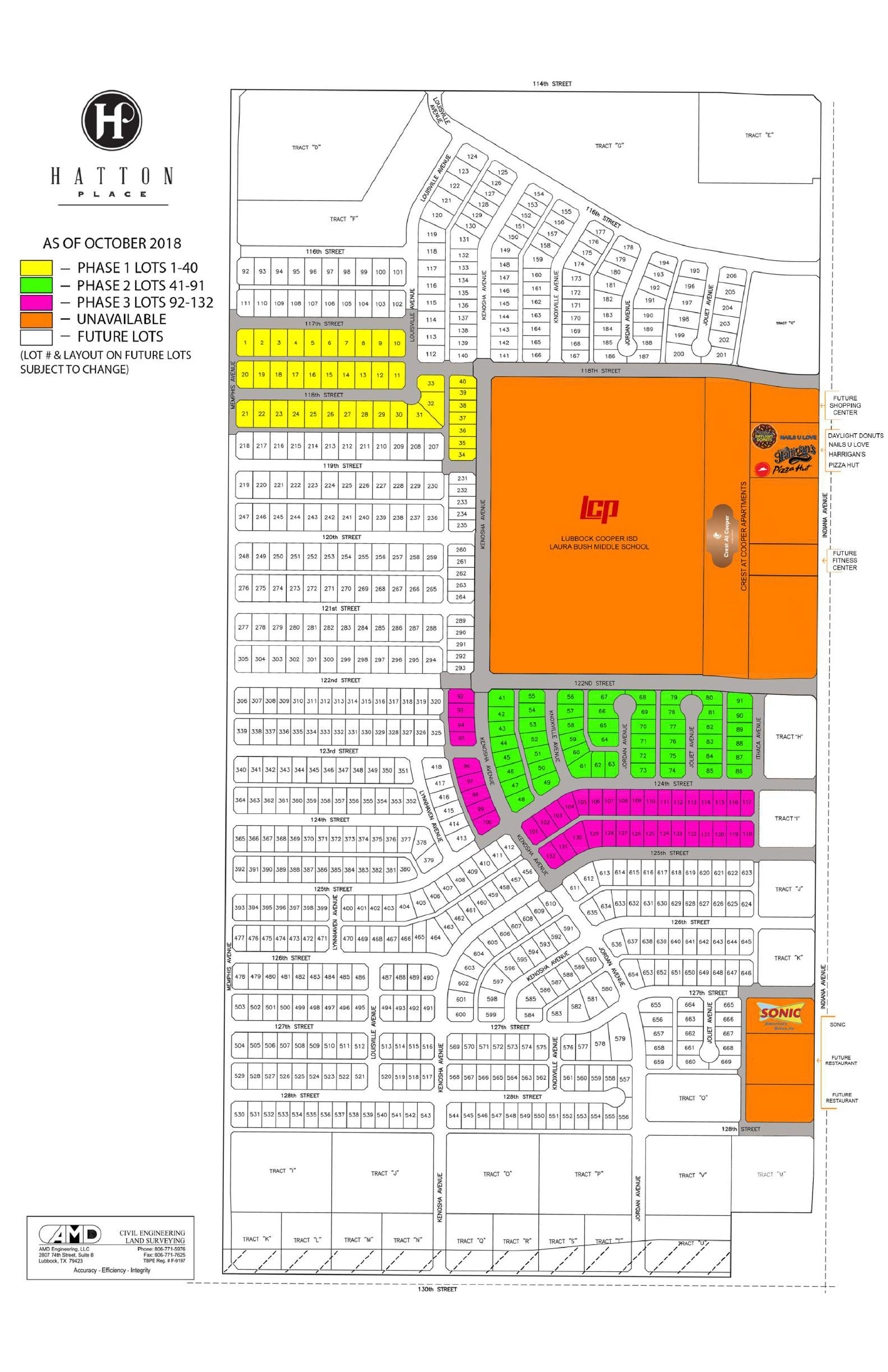 PLAT MAP Hatton Place